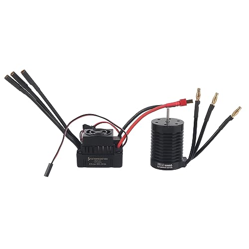 Übertreffen Sie F540 4 mm Gold Bananenstopfen hoher Drehmoment wasserdichtem bürstenlosen Motor ESC -Set für RC -Autos (3300KV) von EVTSCAN