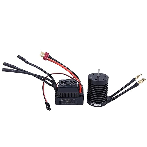 Übertreffen Sie F540 4 mm Gold Bananenstopfen hoher Drehmoment wasserdichtem bürstenlosen Motor ESC -Set für RC -Autos (4370KV) von EVTSCAN