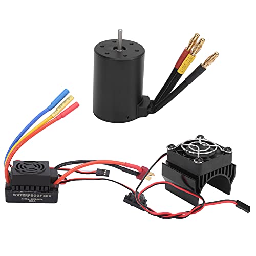 Wasserdicht 3650 3600 kV bürstenloser Motor 60A bürstenloser ESC -Kühlkörper für 1/8 1/10 RC -Auto Wasserdicht 3650 3600 kV bürstenloser Motor 60A bürstenloser ESC -Kühlkörper für 1/8 1/10 RC -Auto von EVTSCAN