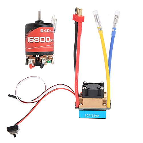 Wasserdicht 540 16800KV Motor 60A DualWay Gebürstet ESC Built In Kühl lüfter Bremse 1/10 RC Auto Wasserdicht 540 16800KV Motor 60A DualWay Gebürstet ESC Built In Kühl lüfter Bremse 1/10 RC Auto von EVTSCAN