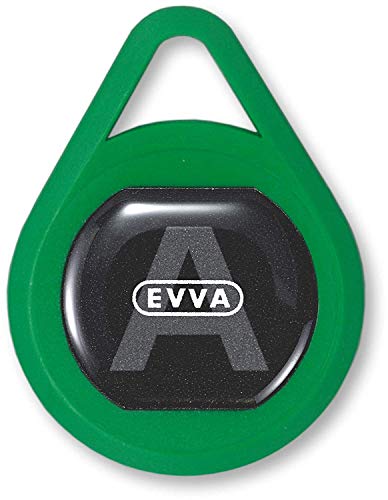 EVVA AirKey KeyTag für AirKey Zylinder - Identmedium Schlüsselanhänger - 5 Stück - grün von EVVA