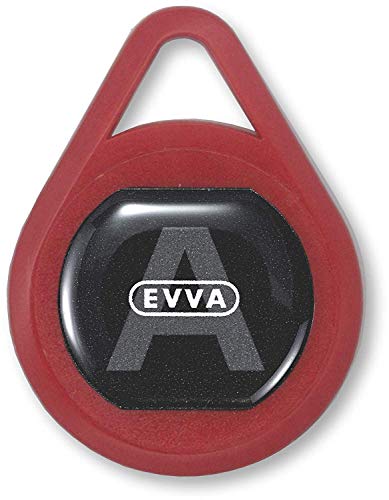 EVVA AirKey KeyTag für AirKey Zylinder - Identmedium Schlüsselanhänger - 5 Stück - rot von EVVA