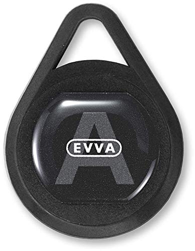 EVVA AirKey KeyTag für AirKey Zylinder - Identmedium Schlüsselanhänger - 5 Stück - schwarz von EVVA