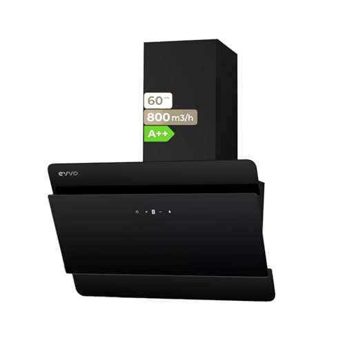 EVVO Dunstabzugshaube, 60 cm breit, dekorativ, EVVO, Leistung 800 m³/h, Touch- und Gestensteuerung, Filter aus Aluminium und Aktivkohle, Energieeffizienzklasse A++ EVVO Dunstabzugshaube, 60 cm breit, dekorativ, EVVO, Leistung 800 m³/h, Touch- und Gestensteuerung, Filter aus Aluminium und Aktivkohle, Energieeffizienzklasse A++ von EVVO