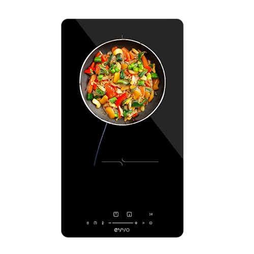 EVVO Induktionskochfeld 2 Kochzonen V31, maximale Leistung 3.500 W, 9 Stufen, max. Durchmesser 18 cm, Booster, Touch-Steuerung, Wärmeanzeige EVVO Induktionskochfeld 2 Kochzonen V31, maximale Leistung 3.500 W, 9 Stufen, max. Durchmesser 18 cm, Booster, Touch-Steuerung, Wärmeanzeige von EVVO