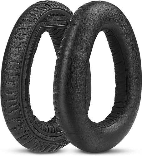 EVXVE Ersatz Ohrpolster Kompatible mit PXC 550 PXC 550-II Wireless MB 660 Serie Kopfhörer, Protein Leder & Memory Schaum PXC 550 Earpads Reparatur Teile (Schwarz) von EVXVE