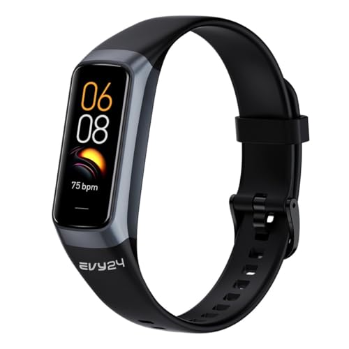 EVY24 - Activity Tracker - Schrittzähler Premium - Smartwatch - Activity Tracker - Schwarz (Black) von EVY24