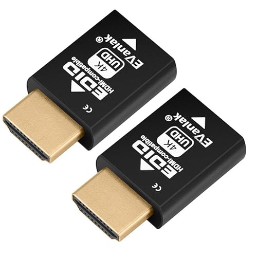 Mini-HDMI-EDID-Emulator-Passthrough – 1080p bis 4K @ 60Hz | kompaktes Design | unterstützt HDMI-Switches, Extender, AV-Receiver, Video-Splitter 3840 x 2160 @ 60 Hz, 2 Stück Mini-HDMI-EDID-Emulator-Passthrough – 1080p bis 4K @ 60Hz | kompaktes Design | unterstützt HDMI-Switches, Extender, AV-Receiver, Video-Splitter 3840 x 2160 @ 60 Hz, 2 Stück von EVanlak