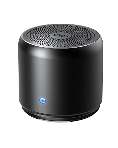 EWA A106MAX tragbarer Bluetooth-Lautsprecher mit 8W Lauterem Sound u. Tieferem Bass, 12 Std. Spielzeit, Bluetooth 5.0, Mini Bluetooth Box für Zuhause, Party, Outdoor, Reisen (Schwarz) von EWA