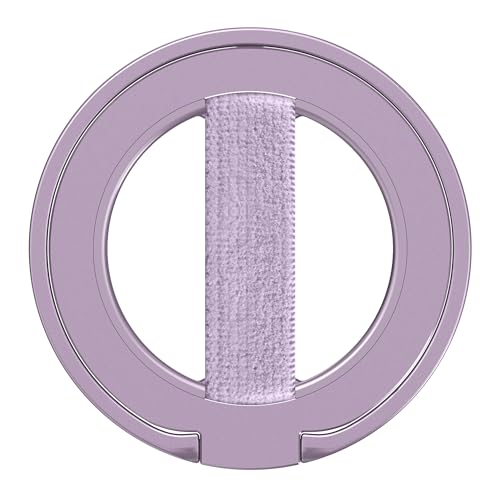 EWA MagOne Ultra Fingergriff-Stütze für Handys, ersetzbares Gummi-Fingerband, abnehmbare Magnet-Ringhalterung, doppelseitiges magnetisches Handy-Griffständer für iPhone 15, 14, 13, 12 - Lila EWA MagOne Ultra Fingergriff-Stütze für Handys, ersetzbares Gummi-Fingerband, abnehmbare Magnet-Ringhalterung, doppelseitiges magnetisches Handy-Griffständer für iPhone 15, 14, 13, 12 - Lila von EWA