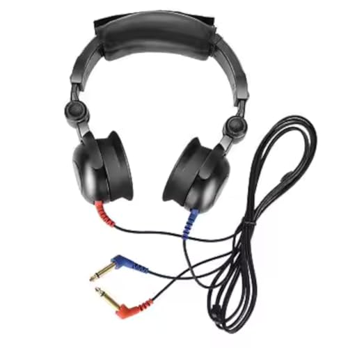 EWANTO Kopfhörer für Amplivox etc. Audiometer-Kopfhörer, Professioneller Hochempfindlicher Audio-metrischer Hörscreening-Kopfhörer-Luftleitungs-Audiometer-Intelligenter Hörtester Schwarz 03029 von EWANTO