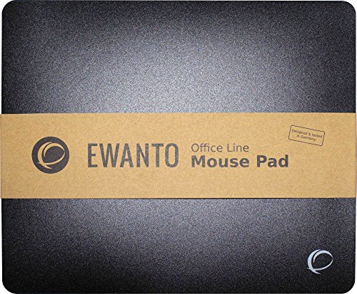 EWANTO Office Line Mauspad Schwarz mit Soft Slide Oberfläche von EWANTO