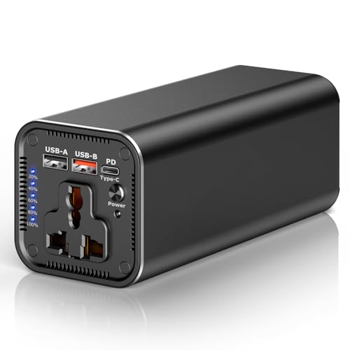 Powerbank, 27000mAh Powerstation 98wh Externer Akku mit 100W AC Steckdose Tragbar Ladegerät mit USB Anschluss Universal Reiseladegerät P6 von EWEMOSI