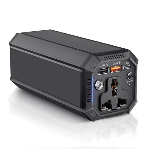 Powerbank, 27000mAh Powerstation 98wh Externer Akku mit 100W AC Steckdose Tragbar Ladegerät mit USB Anschluss Universal Reiseladegerät für Laptop MacBook Pro Notebook Gopro Tablet Handy Outdoor Powerbank, 27000mAh Powerstation 98wh Externer Akku mit 100W AC Steckdose Tragbar Ladegerät mit USB Anschluss Universal Reiseladegerät für Laptop MacBook Pro Notebook Gopro Tablet Handy Outdoor von EWEMOSI