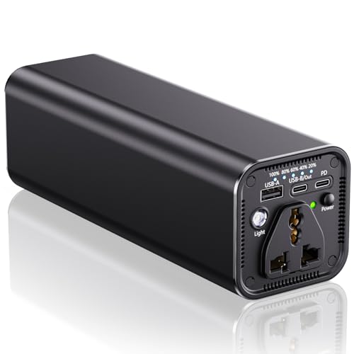 Powerbank, 312000mAh Powerstation Externer Akku mit 120W AC Steckdose Tragbar Ladegerät mit USB Anschluss Universal Reiseladegerät für Laptop MacBook Pro Notebook Gopro Tablet Handy Outdoor N66 Powerbank, 312000mAh Powerstation Externer Akku mit 120W AC Steckdose Tragbar Ladegerät mit USB Anschluss Universal Reiseladegerät für Laptop MacBook Pro Notebook Gopro Tablet Handy Outdoor N66 von EWEMOSI
