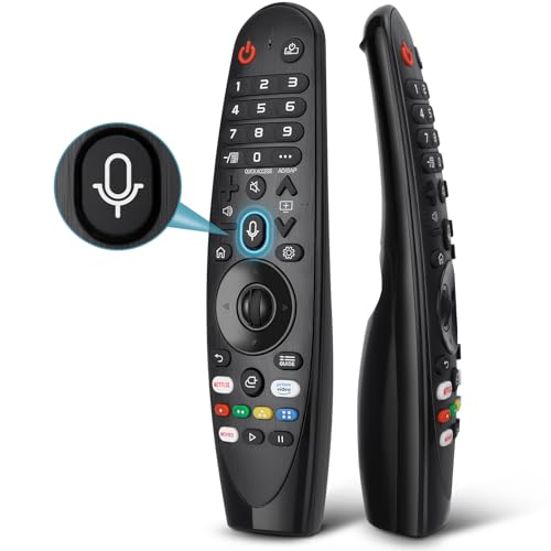 Voice Magic Fernbedienung für LG Fernseher UHD OLED QNED NanoCell 8K 4K Smart TVs, Magic Remote Ersatz für Original AKB75855501 AN-MR20GA MR21GA MR22GA MR19BA MR18BA, mit Pointer Funktion Voice Magic Fernbedienung für LG Fernseher UHD OLED QNED NanoCell 8K 4K Smart TVs, Magic Remote Ersatz für Original AKB75855501 AN-MR20GA MR21GA MR22GA MR19BA MR18BA, mit Pointer Funktion von EWO'S