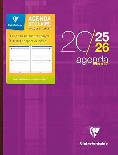 Clairefontaine – 1 Agenda WHEN 17 Orange – September 2023 bis September 2024 – Format 17 x 22 cm – 1 Woche auf 2 Seiten Clairefontaine – 1 Agenda WHEN 17 Orange – September 2023 bis September 2024 – Format 17 x 22 cm – 1 Woche auf 2 Seiten von EXACOMPTA