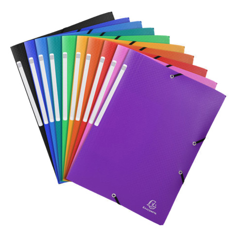 EXACOMPTA Eckspannermappe, DIN A4, PP, farbig sortiert EXACOMPTA Eckspannermappe, DIN A4, PP, farbig sortiert von EXACOMPTA