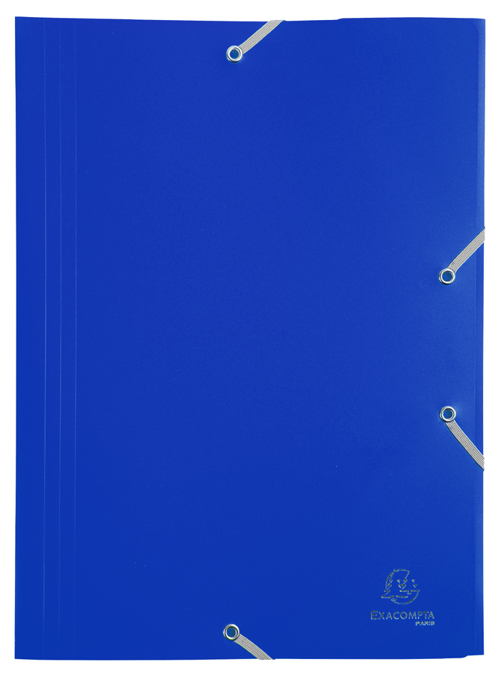 EXACOMPTA Eckspannermappe Opaque Eco, DIN A4, PP, blau von EXACOMPTA
