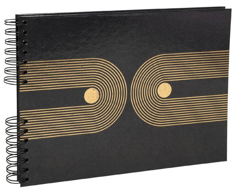 EXACOMPTA Foto-Spiralalbum Graphik, 320 x 220 mm, schwarz von EXACOMPTA