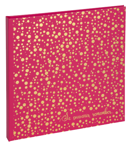 EXACOMPTA Fotoalbum Plum, 250 x 250 mm, himbeere / gold von EXACOMPTA