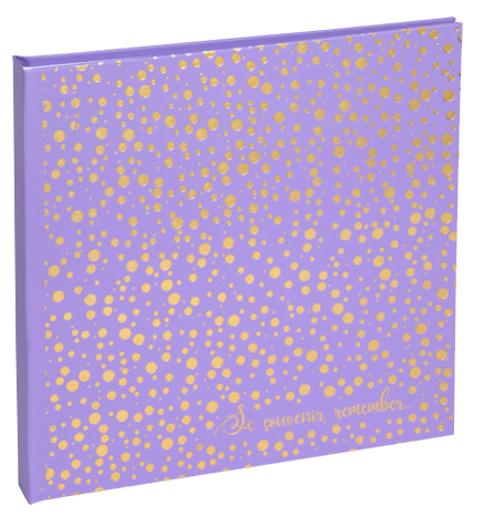 EXACOMPTA Fotoalbum Plum, 250 x 250 mm, violett / gold von EXACOMPTA