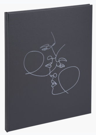 EXACOMPTA Gästebuch Art, 220 x 270 mm, schwarz von EXACOMPTA
