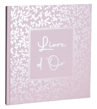 EXACOMPTA Gästebuch AutentiK, 190 x 210 mm, rosa von EXACOMPTA