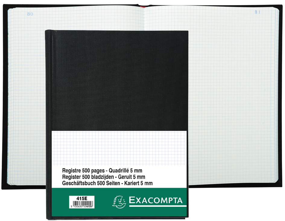 EXACOMPTA Geschäftsbuch, DIN A4, 100 Blatt, kariert von EXACOMPTA