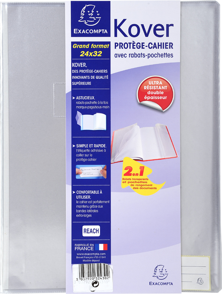 EXACOMPTA Heftschoner Kover, PVC, 240 x 320 mm, farblos von EXACOMPTA