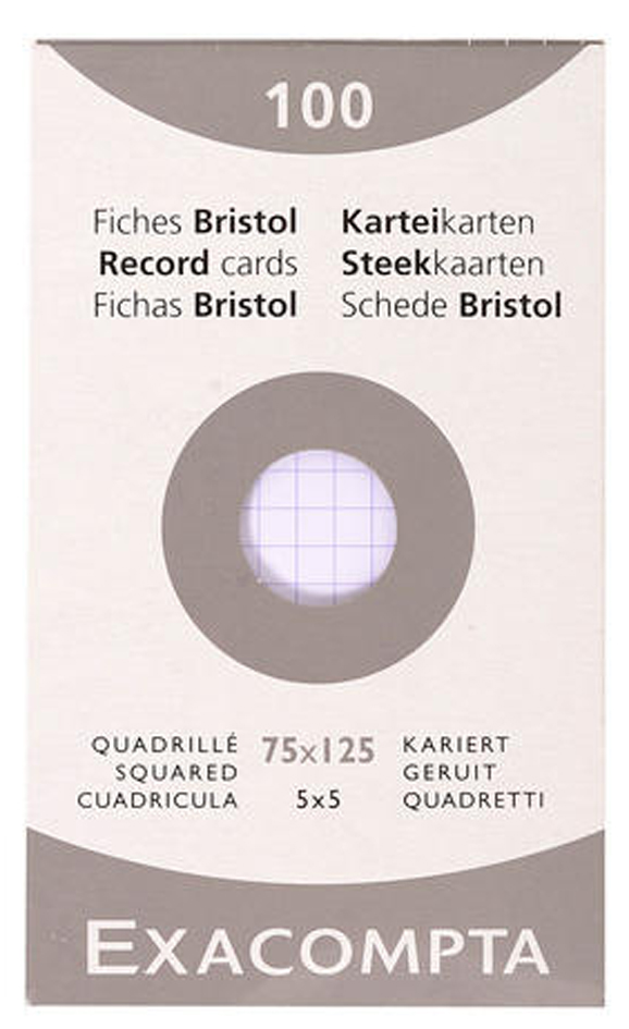 EXACOMPTA Karteikarten, 75 x 125 mm, blanko, weiß EXACOMPTA Karteikarten, 75 x 125 mm, blanko, weiß von EXACOMPTA