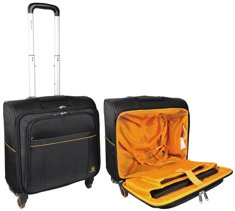 EXACOMPTA Notebook-Trolley EXACTIVE, Polyester, schwarz von EXACOMPTA