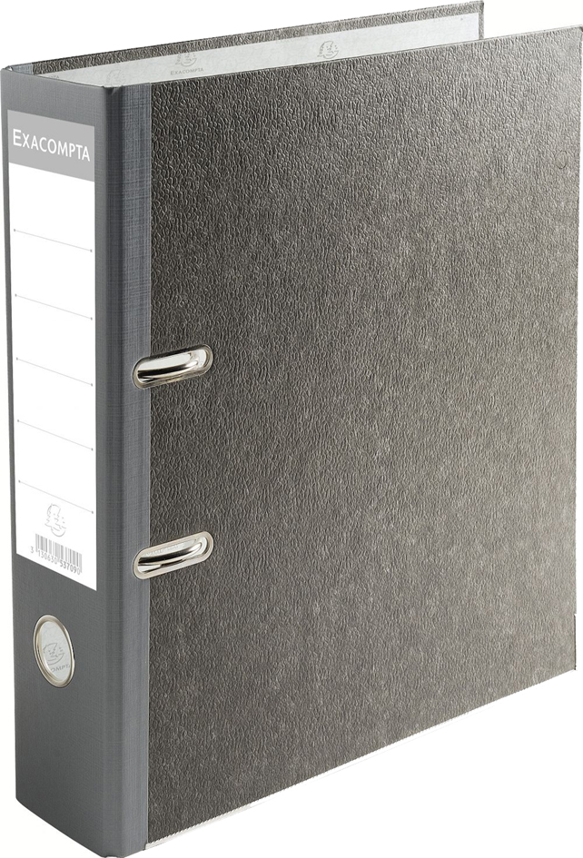 EXACOMPTA Ordner Wolkenmarmor, A4, 80 mm, grau von EXACOMPTA
