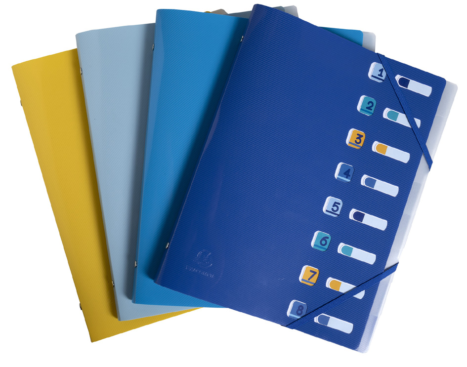EXACOMPTA Ordnungsmappe Bee Blue, DIN A4, PP, 8 Fächer EXACOMPTA Ordnungsmappe Bee Blue, DIN A4, PP, 8 Fächer von EXACOMPTA