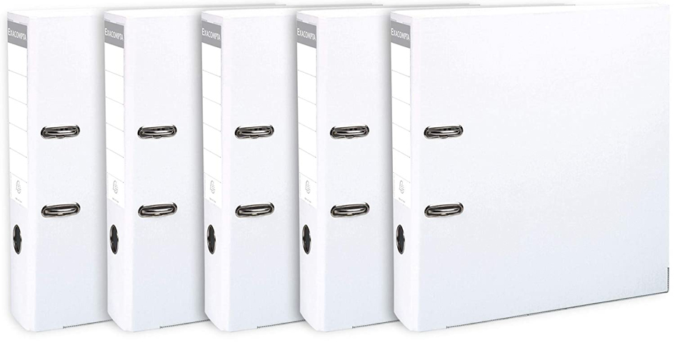 EXACOMPTA PP-Ordner Premium, A4, 80 mm, weiß, 5er Pack von EXACOMPTA