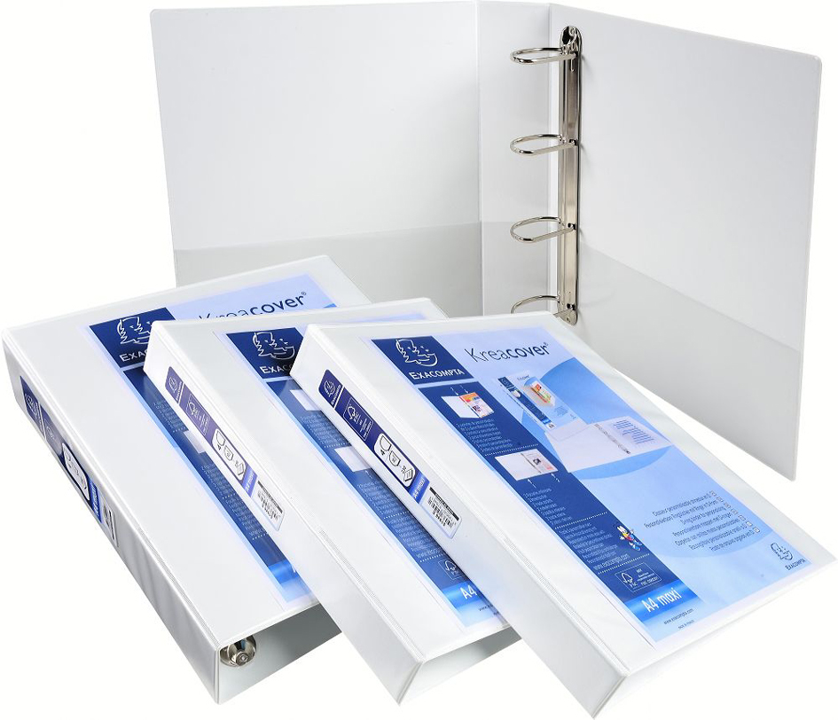 EXACOMPTA Präsentations-Ringbuch, A4 Maxi, blau, 4D-Ring von EXACOMPTA