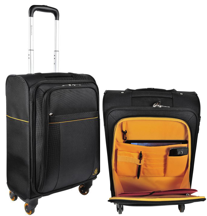 EXACOMPTA Reisetrolley EXACTIVE, Polyester, schwarz von EXACOMPTA
