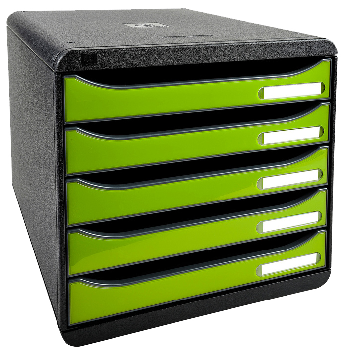 EXACOMPTA Schubladenbox BIG-BOX PLUS, 5 Schübe, lemongrün EXACOMPTA Schubladenbox BIG-BOX PLUS, 5 Schübe, lemongrün von EXACOMPTA