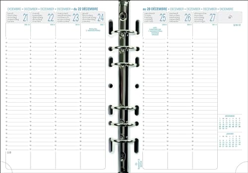 Exacompta 28272E - 1 Nachfüllpack für Terminplaner Exatime 21, Format 15 x 21 cm, 1 Woche auf 2 Seiten, September 2024 bis Dezember 2025 Exacompta 28272E - 1 Nachfüllpack für Terminplaner Exatime 21, Format 15 x 21 cm, 1 Woche auf 2 Seiten, September 2024 bis Dezember 2025 von EXACOMPTA