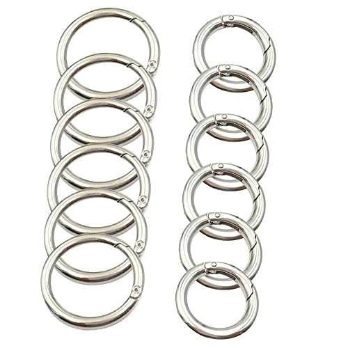 EXAOMBLE 12Stücke Feder Karabinerhaken Runde Schlüsselanhänger Clips Rostfrei und Korrosionsbeständig für DIY Projekte Taschen und Schlüsselbund EXAOMBLE 12Stücke Feder Karabinerhaken Runde Schlüsselanhänger Clips Rostfrei und Korrosionsbeständig für DIY Projekte Taschen und Schlüsselbund von EXAOMBLE