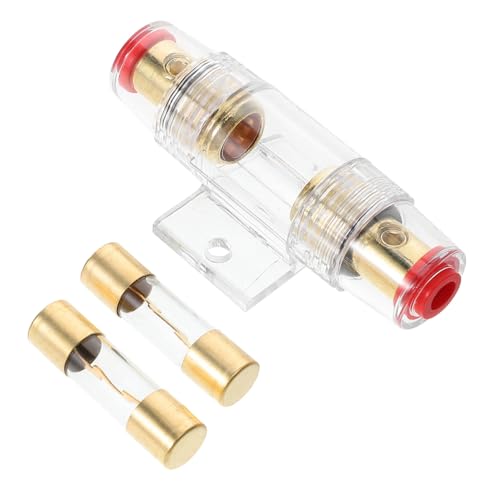 EXAOMBLE Auto-Audio-sicherung Auto Sicherungssatz Solar-sicherungshalter Inline Abgesichertes Gleichstromkabel Automatischer Sicherungsblock Blue Sea Sicherungsblock Autoteile Zinklegierung von EXAOMBLE