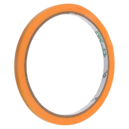 EXCEART 1 Rolle Abdeckband Mit Sprühfarbe Dekoration Rand Maske Maskierung Wand Abdeckband Für Maler Kunst Künstler Schutz Abdeckband Zum Lackieren Autolackband Farbabdeckband Orange Pvc von EXCEART