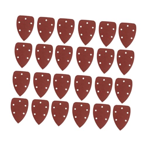 EXCEART 1 Satz Dreieckiges Sandpapier Mit Löchern Körnig Nass Trocken Streugut Bausatz Schleifmaschine Schleifen Schleifpapier Strömen Dreieckiges Schleifpapier 40 Stück von EXCEART