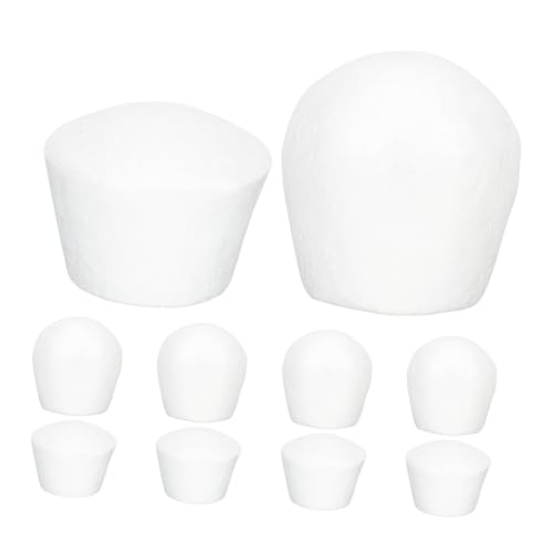 EXCEART 10 Stück Muffin Tasse Kuchenform Kuchen-modell Backmodelle Hochzeitsfoto Requisite Gefälschte Kuchen Requisiten Für Hochzeitsfotos Cupcake Anzeigen Gefälschter Kuchen Schaum Weiß von EXCEART