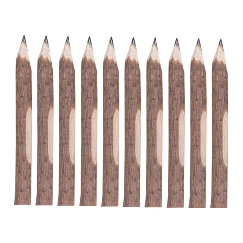 EXCEART 10st Holzstift Handgefertigte Aststifte Lange Schreibstifte Buntstift Baumrindenstifte Bastelstifte Aus Holz Graphitstifte Zeichenstifte Malstifte Kind Umwelt Stift Löschbar von EXCEART