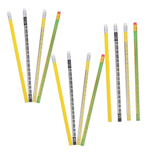 EXCEART 12 Stück Klaviermusterstift für musiker Partymusik für Stift zum Thema Musik Musik-Klassenzimmer- Musik-Anhänger-Bleistift Klavier-Radiergummis Holz von EXCEART