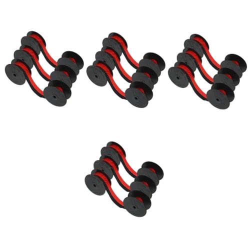 EXCEART 12 Stück Schreibmaschinen Farbband Tintenabsorbierendes Farbband Ersatz Farbband Leichtes Farbband Verschleißfestes Farbband Nylon Farbband Bürobedarf Drucker Maschinenband von EXCEART
