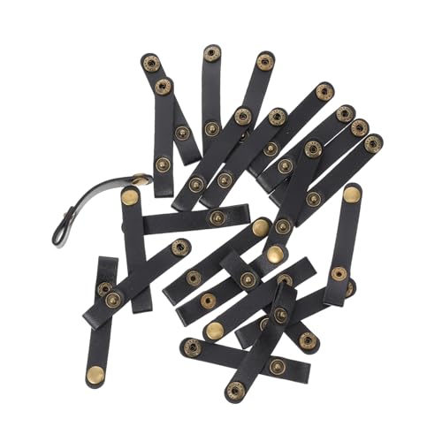 EXCEART 24Stücke Kabeldrahthalter aus PU Nützliche Kabelmanagement Clips für Kopfhörer USB Netzkabel Praktische Kabelorganisatoren für Einen Aufgeräumten Arbeitsplatz von EXCEART