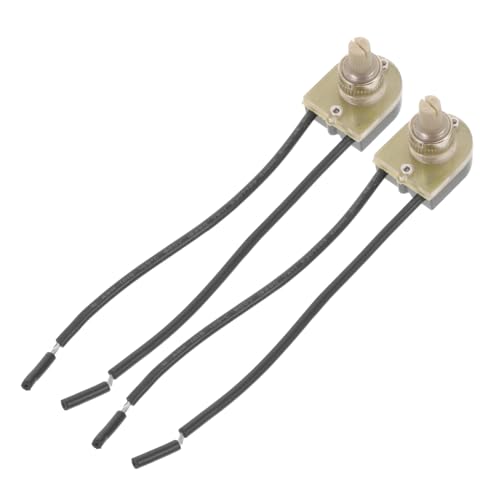 EXCEART 2Stücke Drehschalter für Schreibtischlampen Zweidraht Knopfschalter für Tischleuchten Dimmbar Einfache Installation Kompatibel mit Verschiedenen Modellen EXCEART 2Stücke Drehschalter für Schreibtischlampen Zweidraht Knopfschalter für Tischleuchten Dimmbar Einfache Installation Kompatibel mit Verschiedenen Modellen von EXCEART