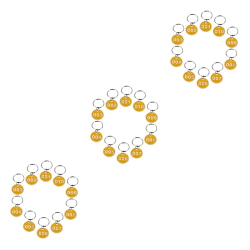 EXCEART 3 Packungen Metall-schlüsselanhänger mit Den Zahlen 1-10 Gepäck-id-tags für Die Organisation und EXCEART 3 Packungen Metall-schlüsselanhänger mit Den Zahlen 1-10 Gepäck-id-tags für Die Organisation und von EXCEART